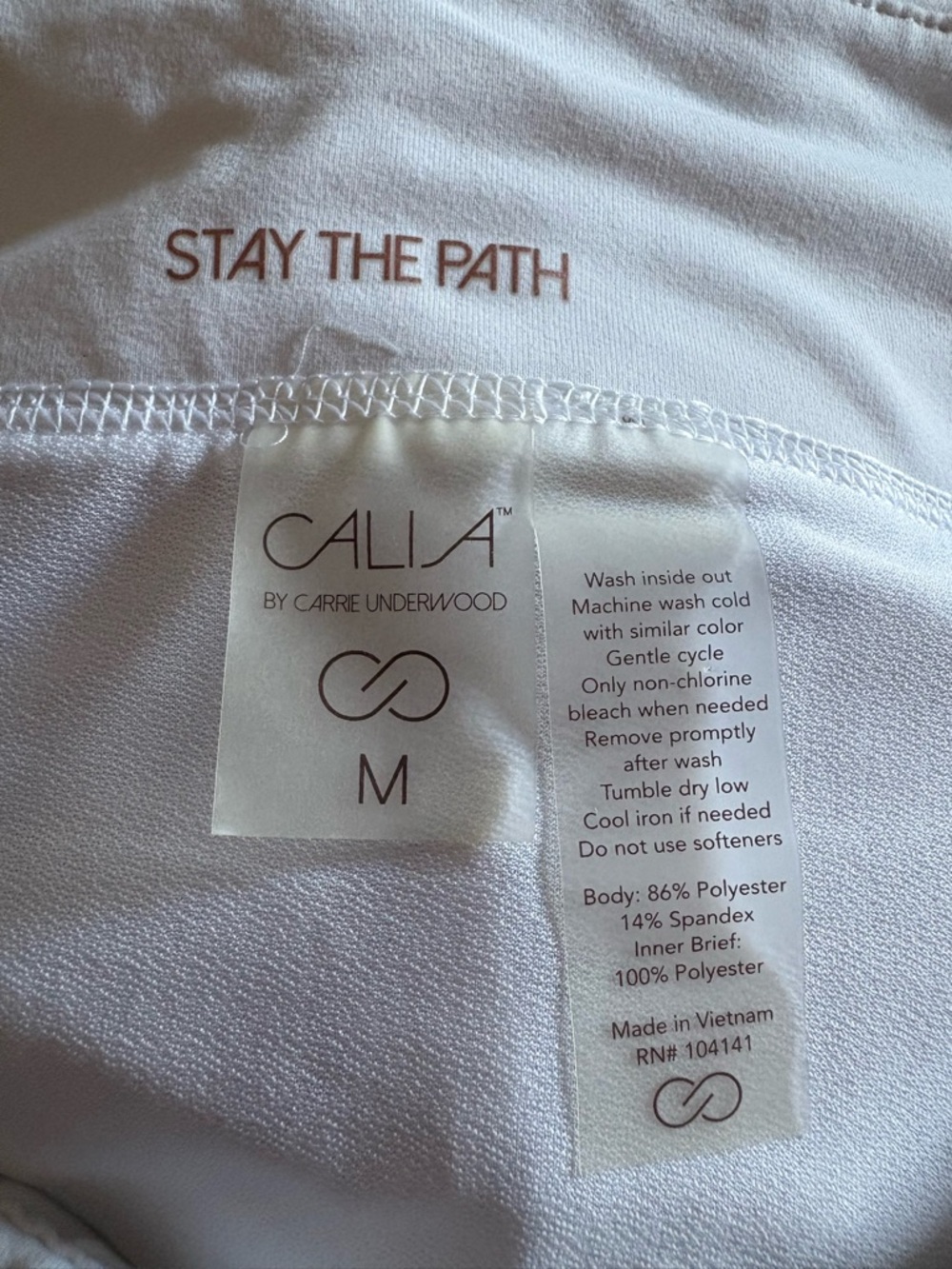 Calia by Carrie Underwood Stay the Path Floral Print White & Purple Women Short - Picture 10 of 10